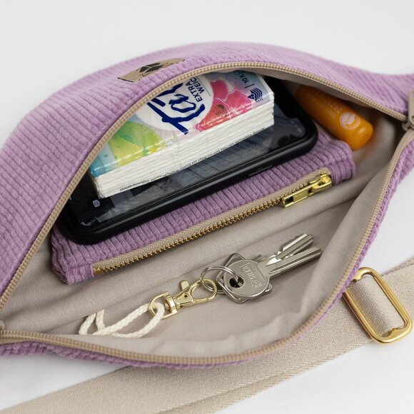 N.O.A.S Handmade Lilac Hip Crossbody Bag Fanny Pack Medium - Picture 4 of 8